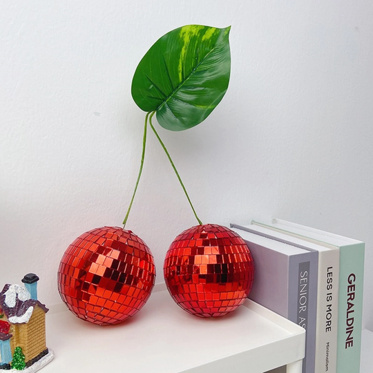 Cherry Disco Ball Decoration, Ornament Room Décor, Home Decor For Living Room, Modern