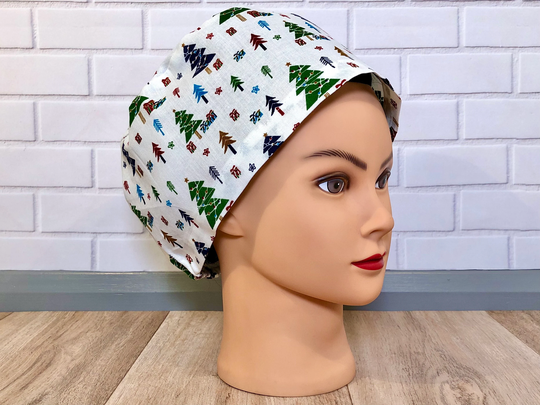 Christmas Tree Scrub Cap
