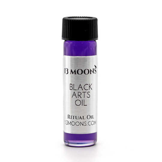 Black Arts Oil By 13 Moons, Spiritual Oil, Ritual Anointing Blended Essential Oils For Wicca, Witchcraft