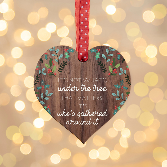 Christmas Gift For Her Its Not Whats Under The Tree Whose Around It Christmas Bauble Seasonal Decor Am43