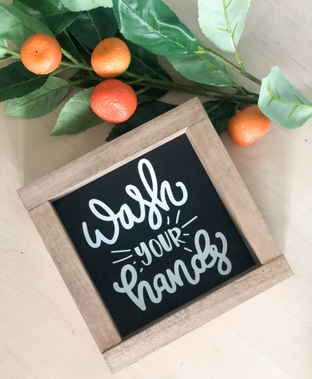 Wash Your Hands Sign| Bathroom Decor| Funny Modern Farmhouse Powder Room Boho Bathroom| Half Bath Reminder