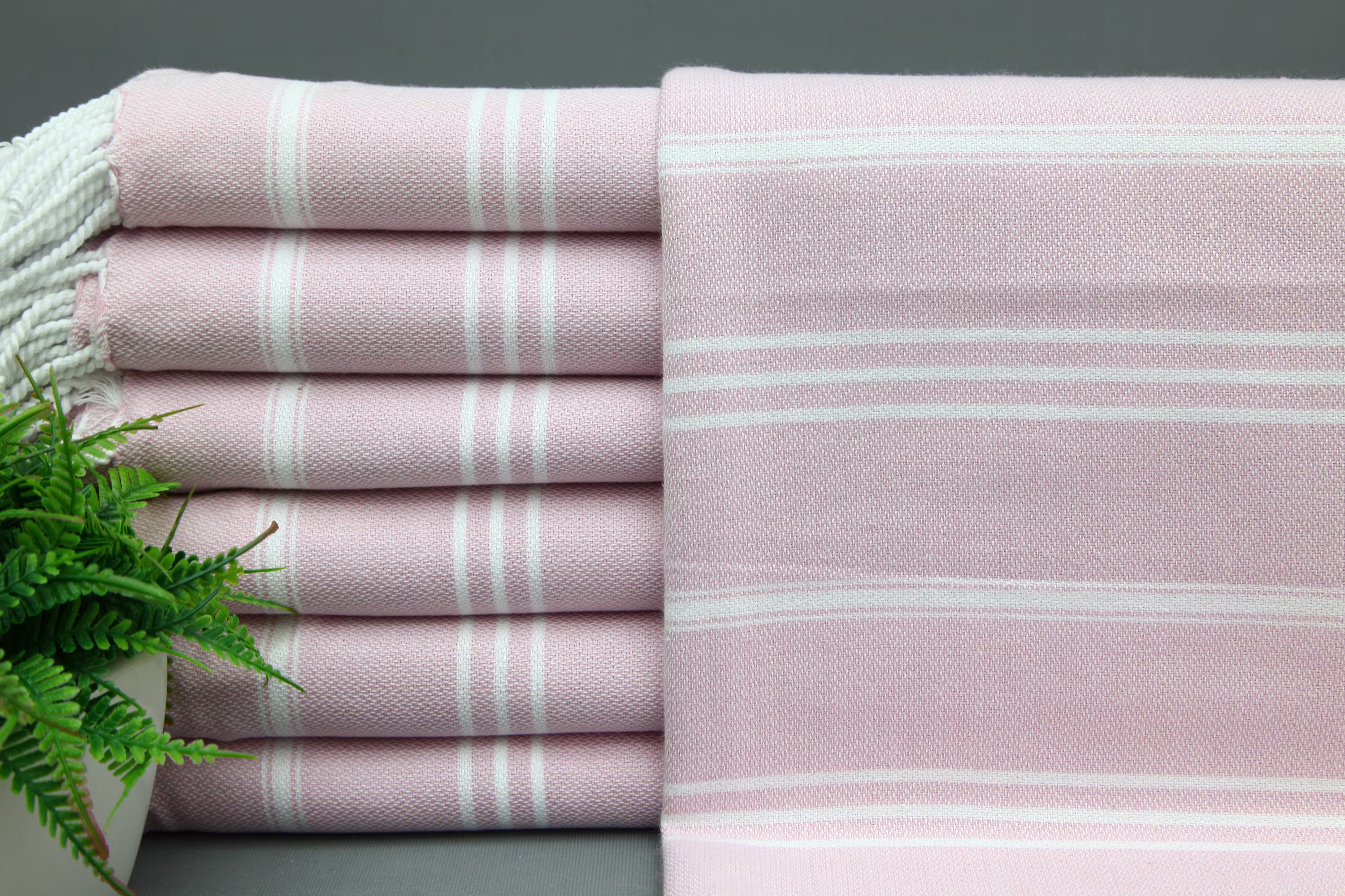 Turkish Hand Towel-Tea Towel-Powder Pink Towel-Wholesale Towel-24"x36