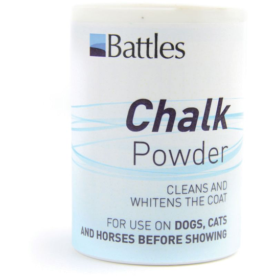 Chalk Powder For Dogs, Cats, And Horses (120g) (White) - White - Battles