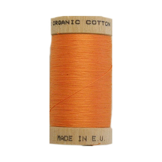 Scanfil Organic Thread 100 Metre Spool - Tangerine 4804 100% Cotton