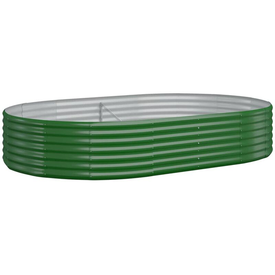 Vidaxl - Garden Planter Powder-coated Steel 214x140x36 cm Green Green