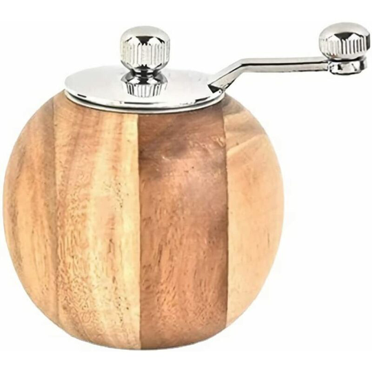 Salt Pepper Mills, Solid Wood Pepper Grinders with Adjustable Coarseness by Ceramic Rotor, Kitchen Cooking Tools