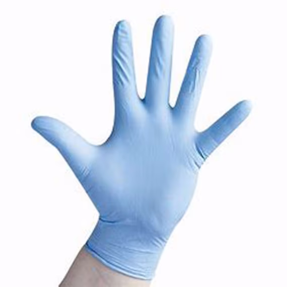 Disposable Blue Nitrile Gloves Powder Latex Free Multi Purpose Box Of 100