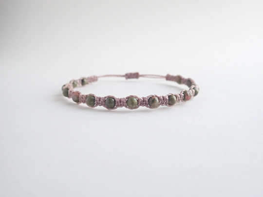 Dream | Macrame Bracelet, Unakite, Vision, Healing, Alignment, Grounding, Balance, Gratitude, Soul Growth, Harmony, Manifestation, Presence