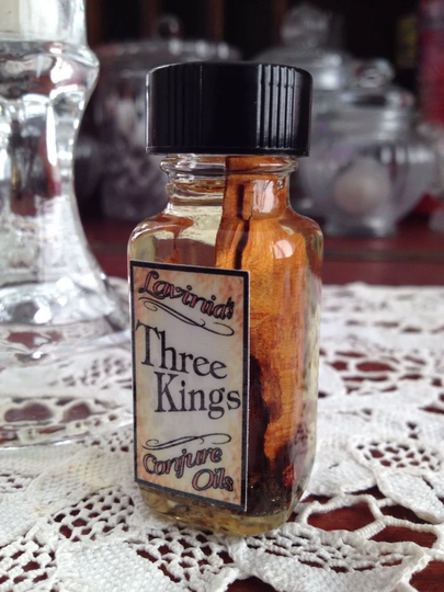 Three Kings Oil - Blessings Prosperity Material & Financial Hoodoo Spiritual Wicca Witchcraft Pagan Folk Magic