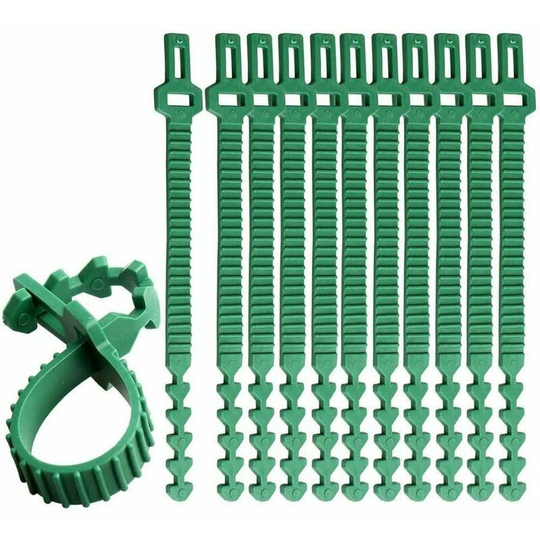Plant Ties,24cm 10 Pieces Adjustable Tree Braces Garden Plant Ties Interlock For Bush Rose Support
