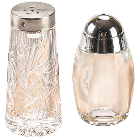 Fvbjd - Refillable Seasoning Bottle Salt and Pepper Shakers Kitchen Decor (Set of 2) Salt Shaker Set 8006+8015