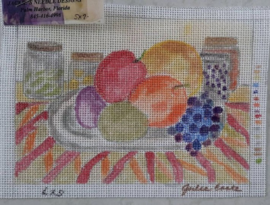 Canning Season - Hand Painted Needlepoint Canvas