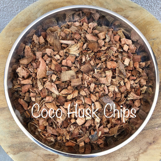 Coco Husk Chips - Ready To Use -Organic Washed Fiber For Orchids, Bonsai Or Anthurium