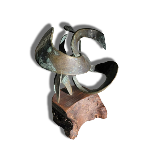 Harmonious Ribbons | Organic Bronze Sculpture Art