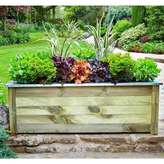 Cambridge Trough Planter Garden, Patio, Wooden Growing Bed 150 x 50