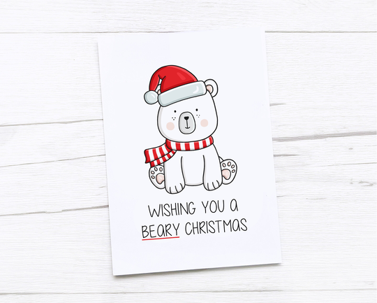 Happy Christmas Card | Merry Polar Bear