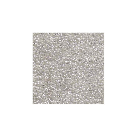 Miyuki Seed Beads 11/0 Silver-Lined Crystal 11-1 24G Japanese Beads, Silver Lined Glass Rocaille