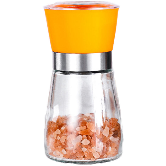 Fvbjd - Salt and Pepper Grinder- Salt and Pepper Shakers for Professional Chef with Brushed Stainless Steel orange
