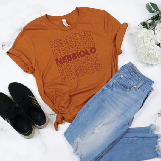 Fall Nebbiolo T-Shirt/Nebbiolo Wine Shirt/Wine Lover Shirt/Fall Season/Gift For