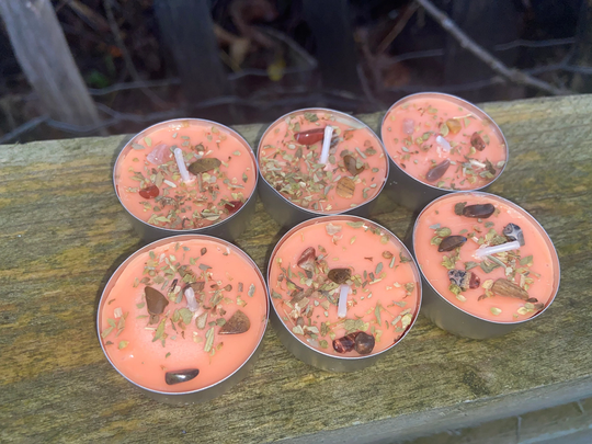 Pack Of Six Confidence, Weight Loss, Fertility Tealights | Candles Spells