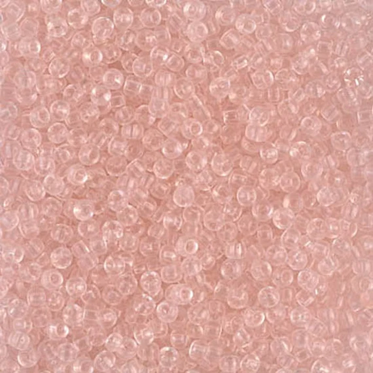 Miyuki Seed Beads 11/0 Transparent Light Tea Rose 11-155 24G Japanese Beads, Size 11 Pink Rocaille