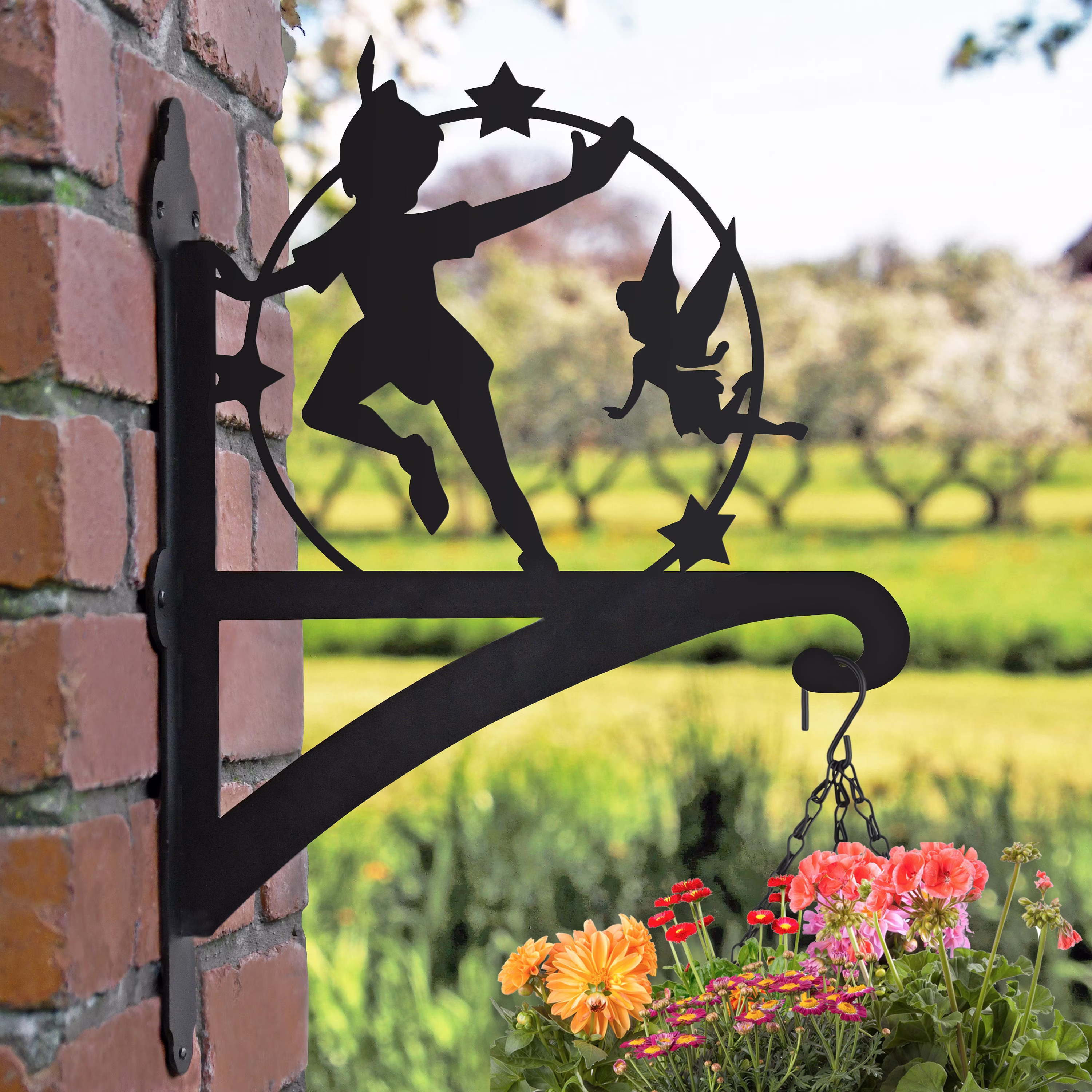 Peter Pan Hanging Basket Bracket/ Garden Basket/ Pan/ Brackets/ Magical Décor/
