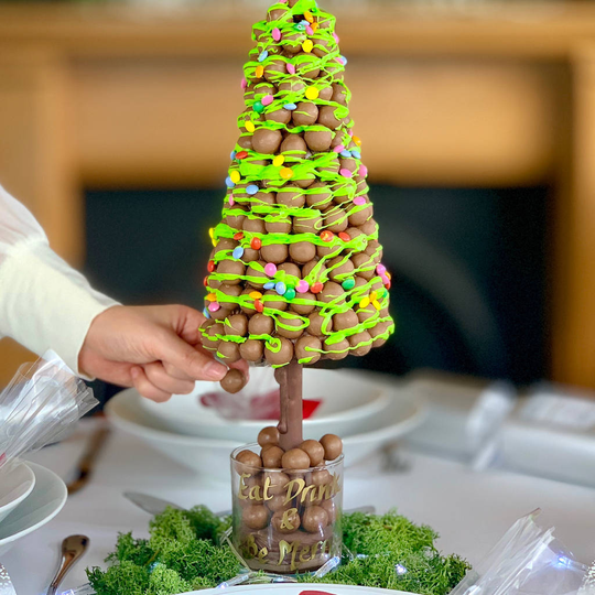 Malteser Christmas Tree Green Drizzle And Fairy Lights