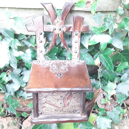 Vintage French Wooden Salt Box