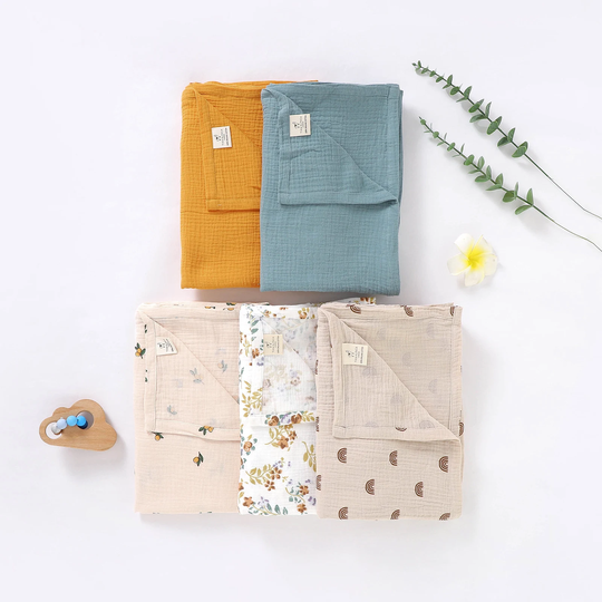 Tiny Alpaca | Large Organic Swaddle Baby Blankets 47''x47'' Swaddling Wrap With Matching Bag Shower Gift