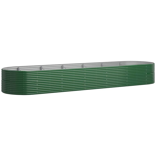 Vidaxl - Garden Planter Powder-coated Steel 510x140x68 cm Green Green