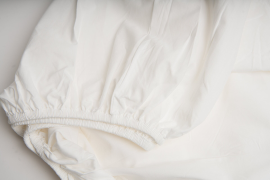 Luxury Organic Cotton Fitted Sheet - White