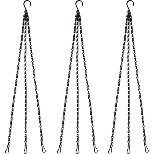 Perle Rare - Plant Hanging Chains Planter Basket Chains 3-Point Replacement Chain Hangers for Lanterns, Bird Feeders, Planters, and Other Decorations