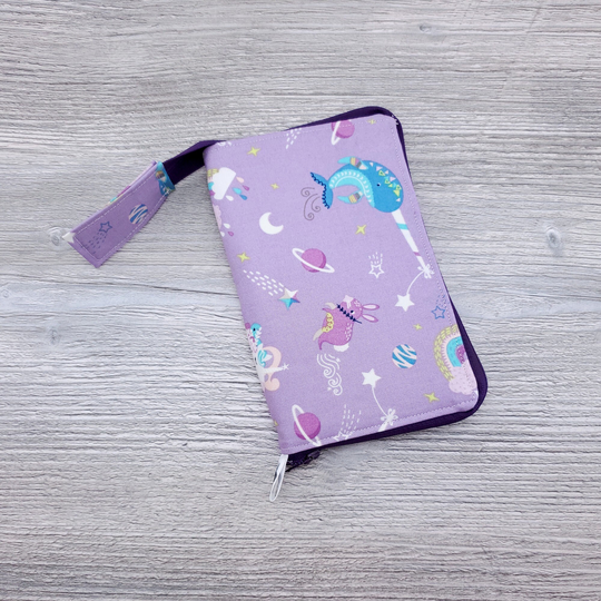 stitch Marker Organizer Out Of This World, Glow in The Dark, Progress Keeper Case, Zipper Pull Or Charm Zip Around Travel S682