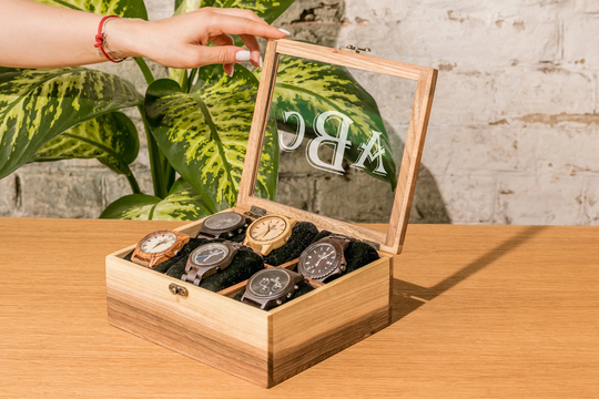 Personalized Watch Case, Watch Organizer Box, Engraved Box, Custom Case, Mens Jewelry Box, Monogram Box, Solid Wood Box