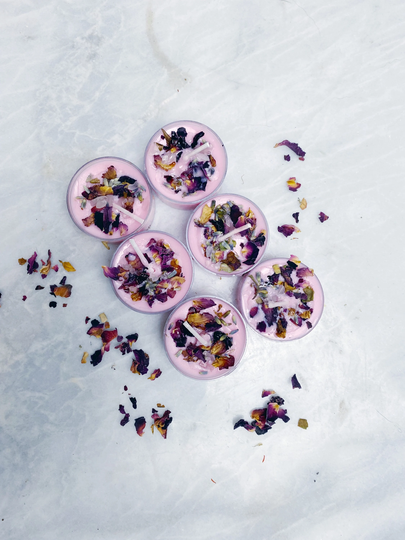 Love/Self Tea Lights With Spell/ Ritual/Manifestation Aid/Scented Set Of 6