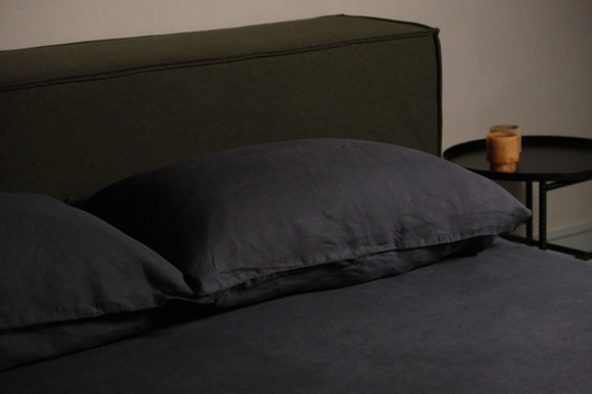 100% Organic Linen Comforter Cover Set, Queen King Duvet & 2 Pillowcases Natural European Flax, Garment Wash Bedding, Free Shipping
