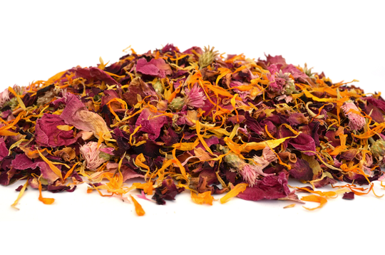 Biodegradable Confetti, Sunset, 1 Litre, Wedding Natural Flower Girl Basket, Dried Rose Petal, Dry Confetti