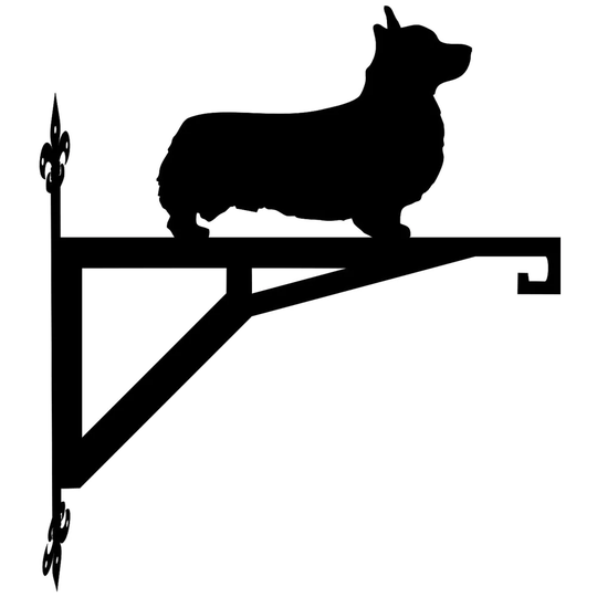 Pembroke Welsh Corgi No Tail Modern Contemporary Hanging Bracket