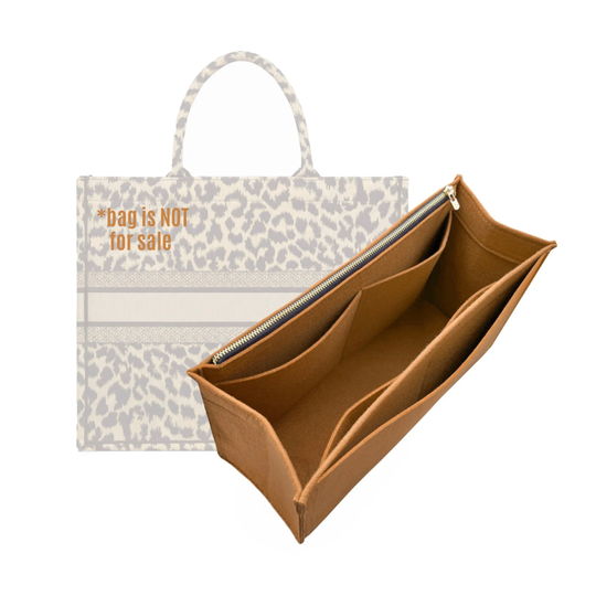Medium Book Tote Organizer/Felt Purse Insert Cosmetic Makeup Diaper Handbag Belongings For Small