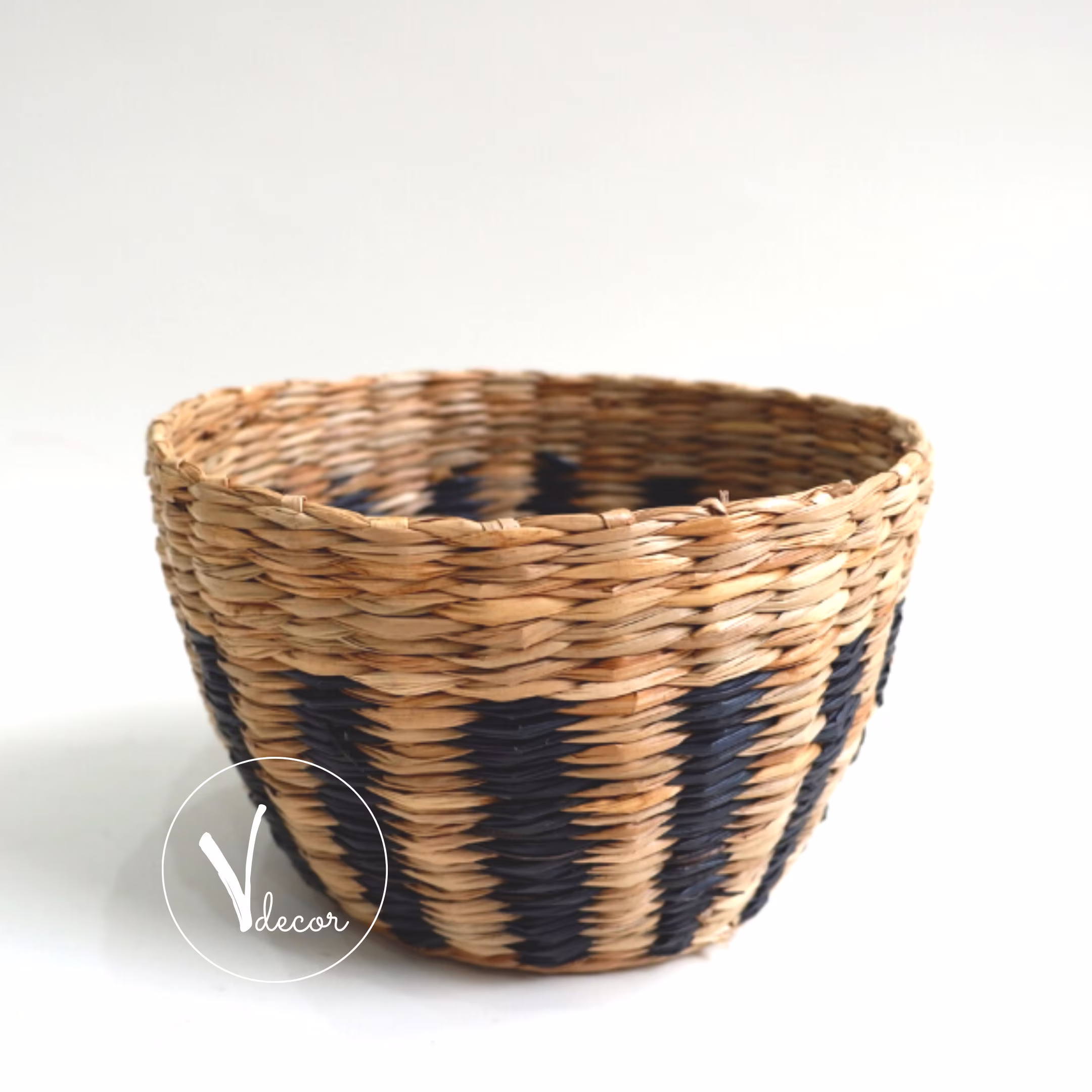 Woven Basket Boho Style, Storage Baskets Rattan Natural Seagrass Baskets, Home Decor Organisation, Planter Bohemian Planters Wicker