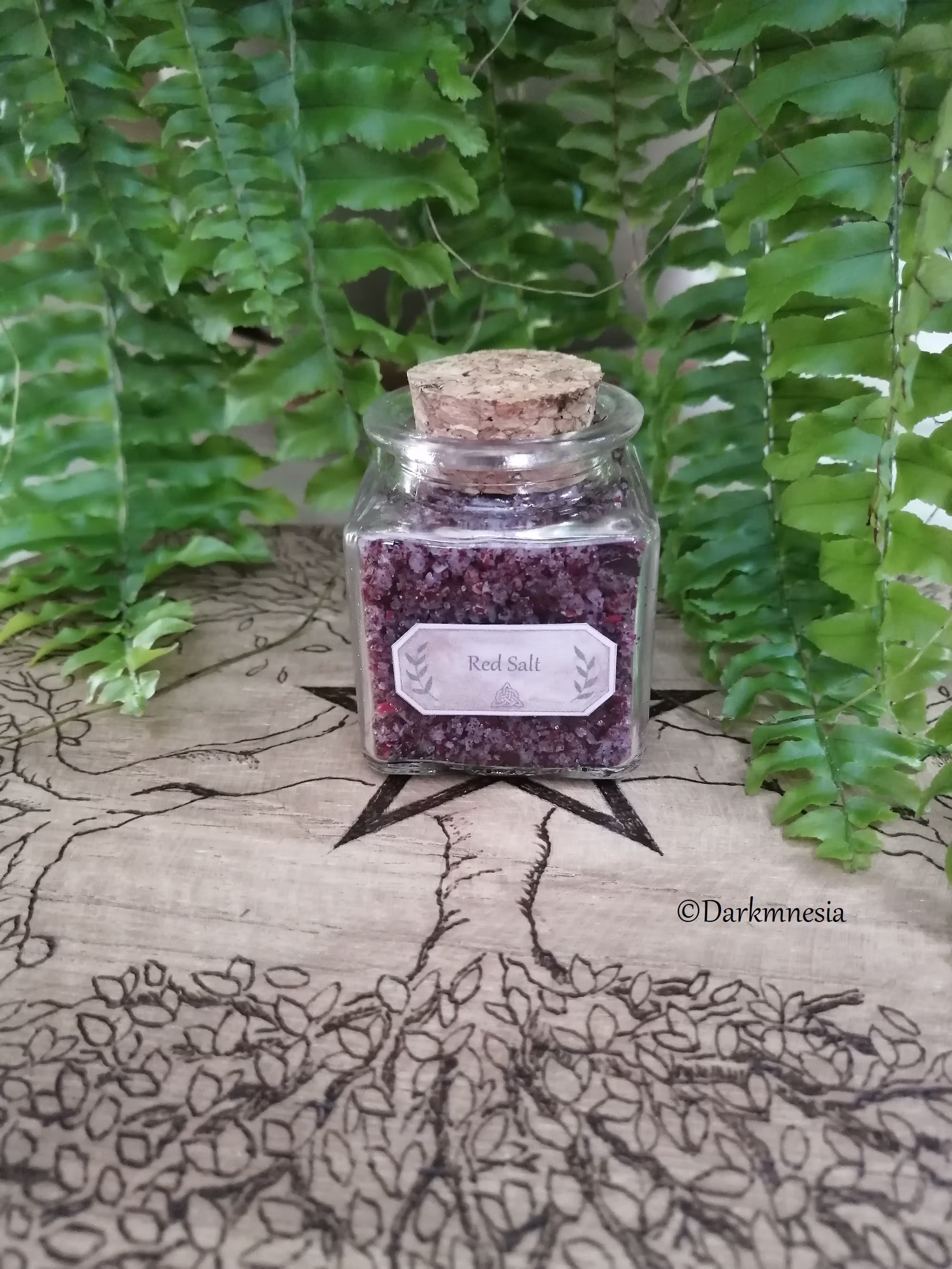 Red Salt, Love, Passion, Seduction, Altar, Wicca, Wiccan, Witchy, Esoteric, Witchcraft, Spell, Ritual, Pagan, Herbs, Flowers