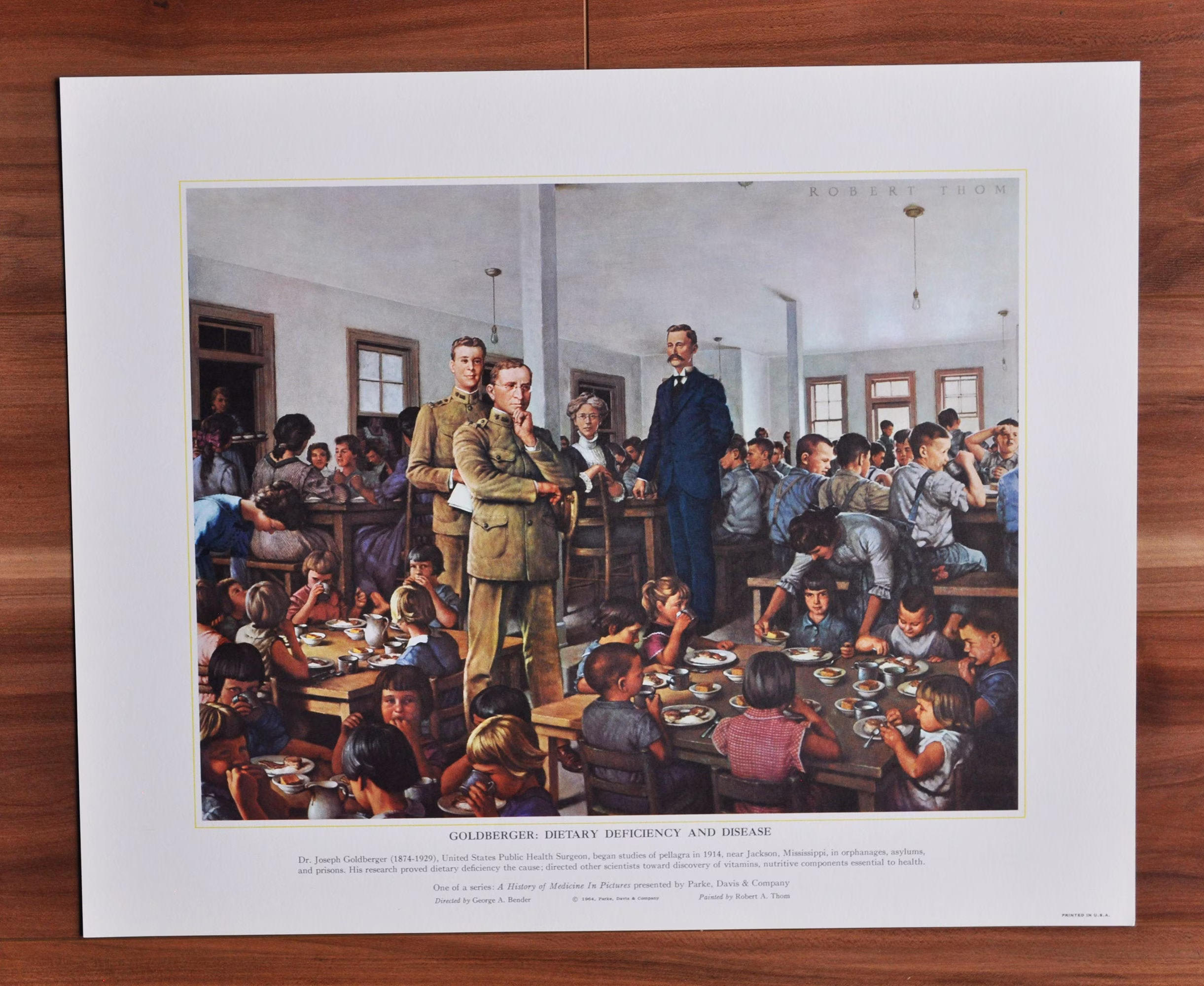Joseph Goldberger Dietary Deficiency & Disease, Original Medical Print/Poster 1960S | History, Medicine, Medical, Pharmacy, Physician