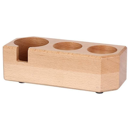 Espresso powder holder wooden filling and pressing holder, b