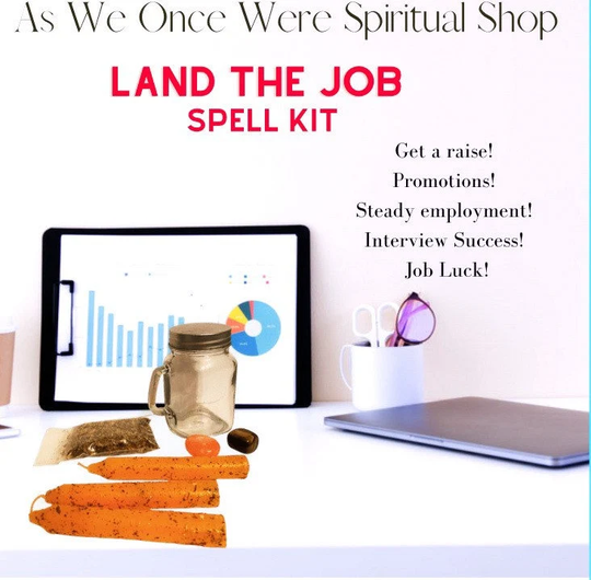 Job Spell Kit, Employment Spell, Witchcraft Kit, Success Witch