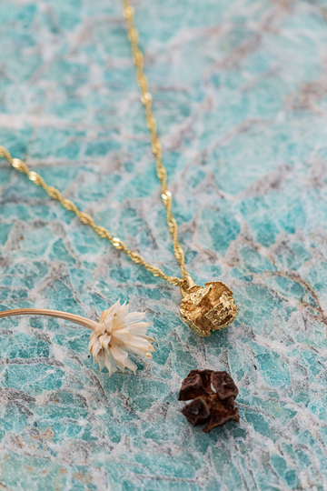 Ready To Ship, Cypress Seed Pod Pendant Necklace, Inspired By Nature, Nature Lover Jewelry, Ball Necklace