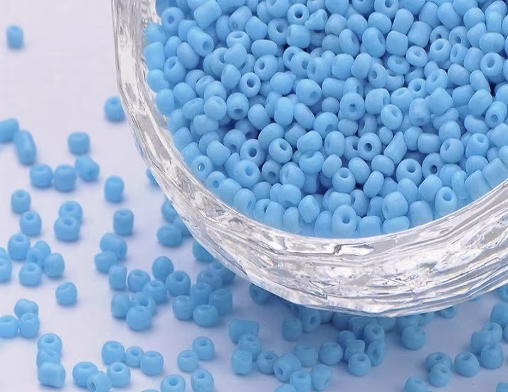 Glass Seed Beads - 3mm Opaque Baby Blue 20G Approx 600 Pieces