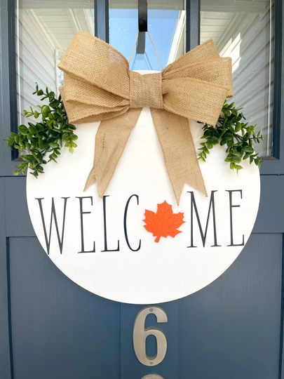 Interchangeable Door Hanger | Welcome Seasonal Sign