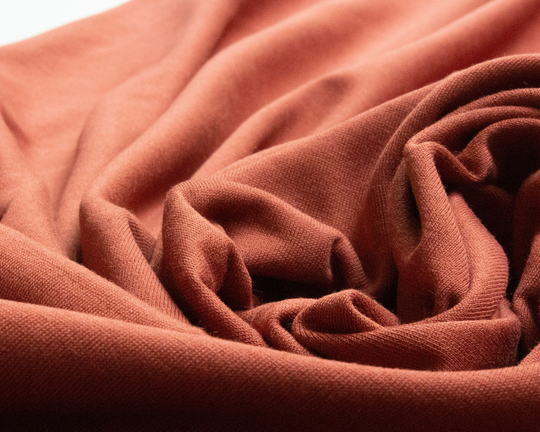 Organic Cotton Single Jersey Knit Fabric in Cinnamon