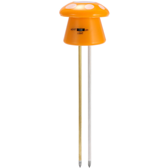 Asupermall - 3-in-1 Mushroom Model Double Probe Multifunctional Professional Soil Moisture ph Environment Sunlight Intensity Meter Garden Plants
