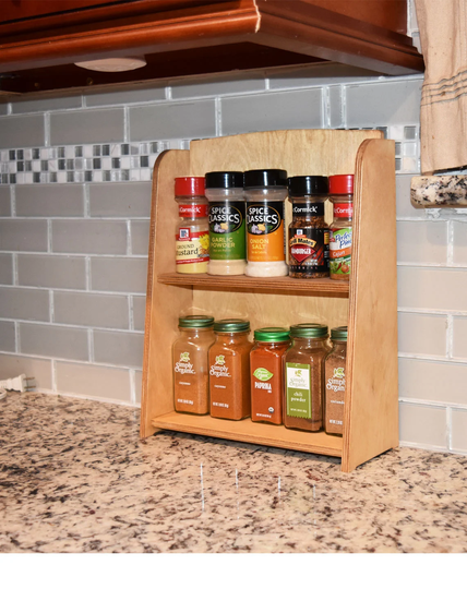 Spice Rack 2 Tier, Kitchen Organizer